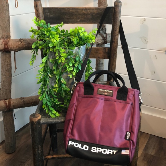 Ralph Lauren POLO SPORT  Crossbody Purse Athletic bag VTG - Picture 2 of 16